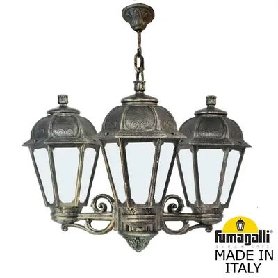 Подвесной уличный светильник FUMAGALLI SICHEM/SABA 3L K22.120.S30.BYE27 — Fumagalli