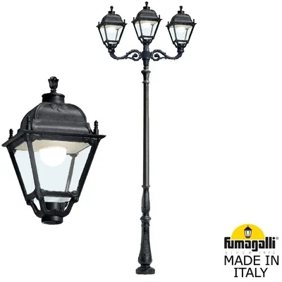 Парковый фонарь FUMAGALLI TABOR ADAM/SIMON 2L+1  U33.205.M21.AXH27 — Fumagalli