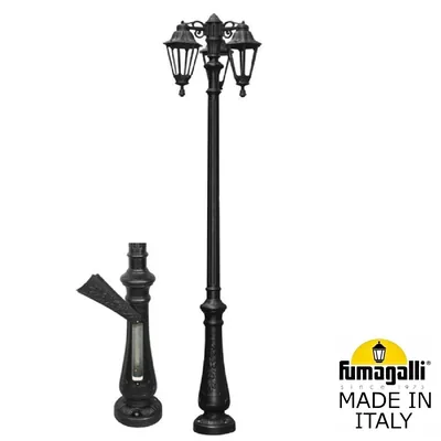 Парковый фонарь FUMAGALLI NEBO BISSO/RUT 3L E26.202.S30.AXE27 DN — Fumagalli