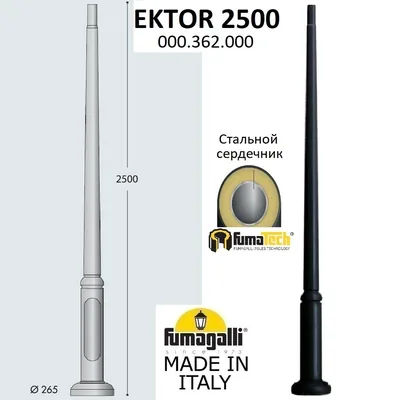 Парковый столб FUMAGALLI EKTOR 2500 000.362.000.A0 — Fumagalli