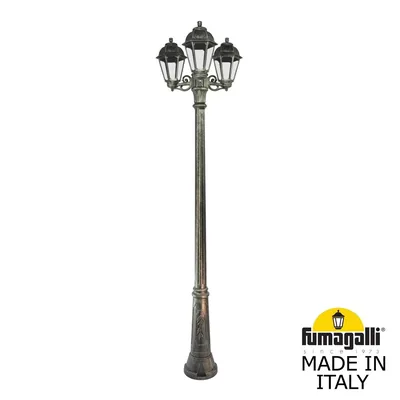 Садово-парковый фонарь FUMAGALLI RICU BISSO/SABA 3L K22.157.S30.BXE27 — Fumagalli