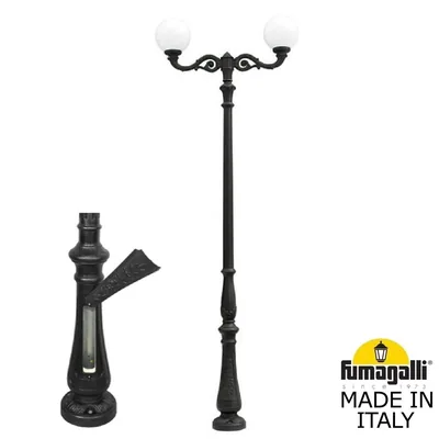 Парковый фонарь FUMAGALLI TABOR ADAM/GLOBE 300 2L  G30.205.M20.AYE27 — Fumagalli