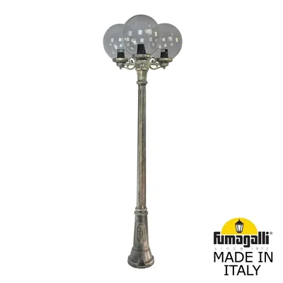 Садово-парковый фонарь FUMAGALLI GIG BISSO/G300 3L G30.156.S30.BZE27 — Fumagalli