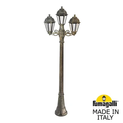Садово-парковый фонарь FUMAGALLI ARTU BISSO/SABA 2+1 K22.158.S21.BXE27 — Fumagalli