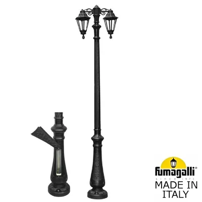 Парковый фонарь FUMAGALLI NEBO BISSO/RUT 2L DN  E26.202.S20.AXE27 DN — Fumagalli