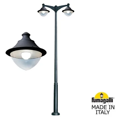 Парковый фонарь  FUMAGALLI EKTOR 4000/MIDIPILAR/VIVI 2L LED-HIP V50.372.A20.AXH27 — Fumagalli