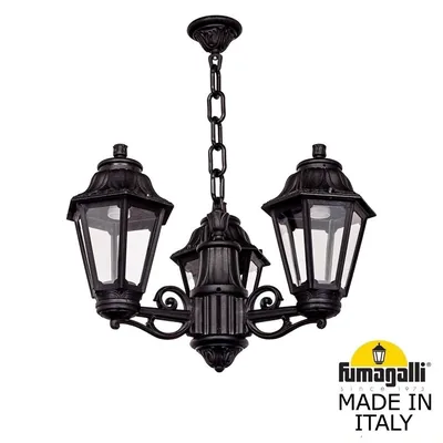 Подвесной уличный светильник FUMAGALLI SICHEM/ANNA 3L E22.120.S30.AXE27 — Fumagalli