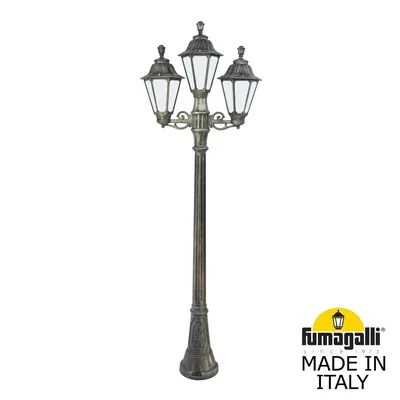 Садово-парковый фонарь FUMAGALLI ARTU BISSO/RUT 2+1 E26.158.S21.BYE27 — Fumagalli