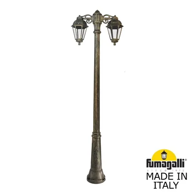 Садово-парковый фонарь FUMAGALLI RICU BISSO/SABA 2L DN K22.157.S20.BXE27DN — Fumagalli