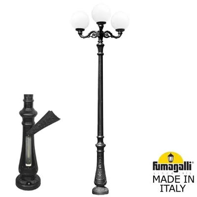 Парковый фонарь FUMAGALLI NEBO ADAM/GLOBE 300 3L  G30.202.M30.AYE27 — Fumagalli
