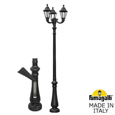 Парковый фонарь FUMAGALLI NEBO OFIR/RUT 3L E26.202.R30.AXE27 — Fumagalli