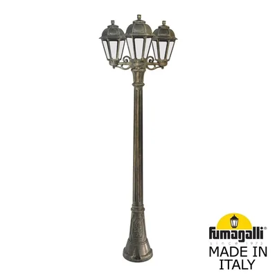 Садово-парковый фонарь FUMAGALLI ARTU BISSO/SABA 3L K22.158.S30.BXE27 — Fumagalli