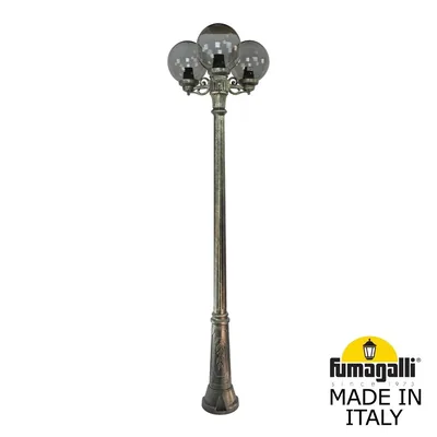 Садово-парковый фонарь FUMAGALLI RICU BISSO/G250 3L G25.157.S30.BZE27 — Fumagalli