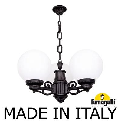Подвесной уличный светильник FUMAGALLI SICHEM/G250 3L. G25.120.S30.AYE27 — Fumagalli