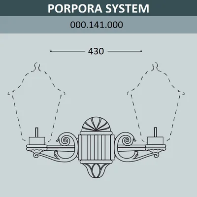 Консоль для паркового фонаря FUMAGALLI PORPORA SYS  000.141.000.A0 — Fumagalli