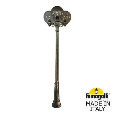 Садово-парковый фонарь FUMAGALLI RICU BISSO/G300 3L G30.157.S30.BZE27 — Fumagalli