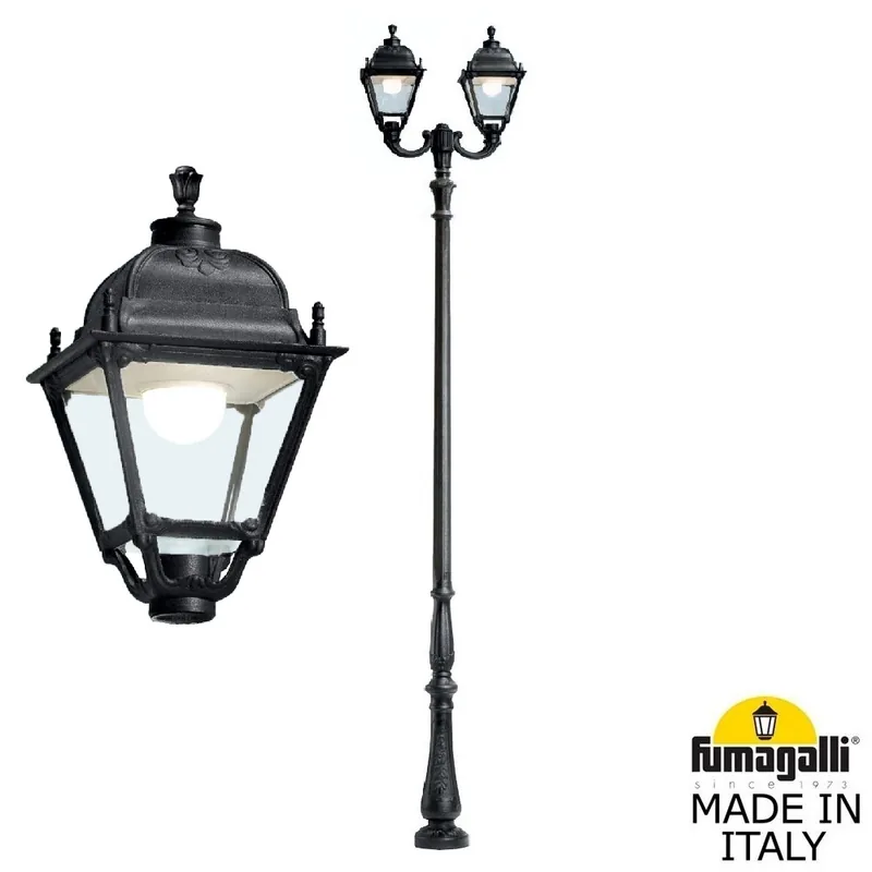 Парковый фонарь FUMAGALLI HOREB OFIR/SIMON 2L  U33.208.R20.AXH27 — уличный светильник Fumagalli