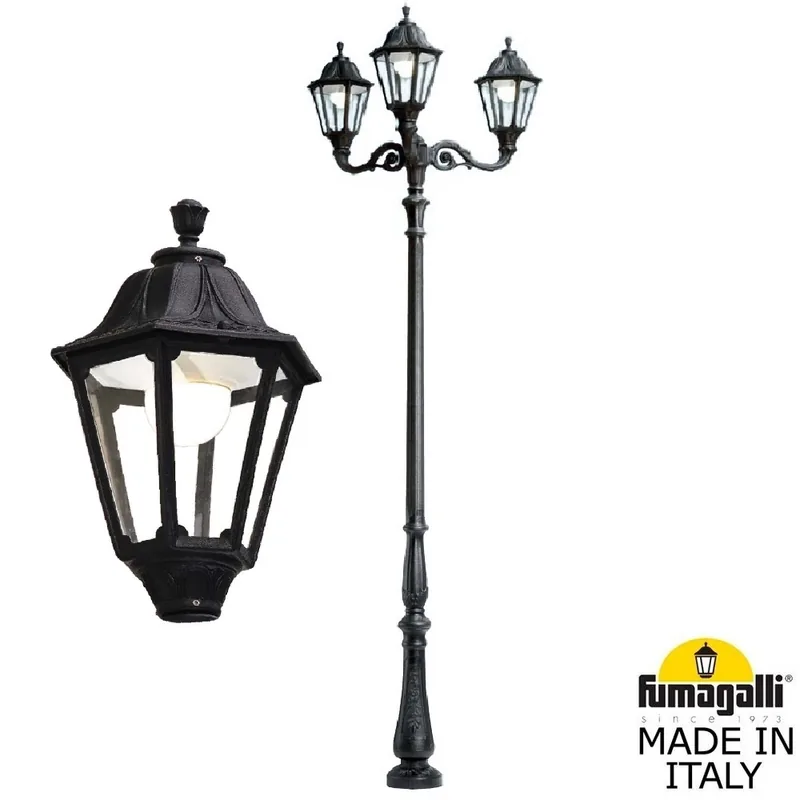 Парковый фонарь FUMAGALLI TABOR ADAM/NOEMI 2L  E35.205.M30.AXH27 — уличный светильник Fumagalli