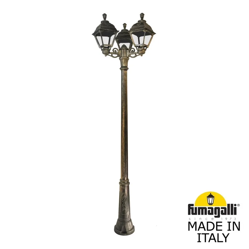 Садово-парковый фонарь FUMAGALLI RICU BISSO/CEFA 3L U23.157.S30.BXE27 — уличный светильник Fumagalli