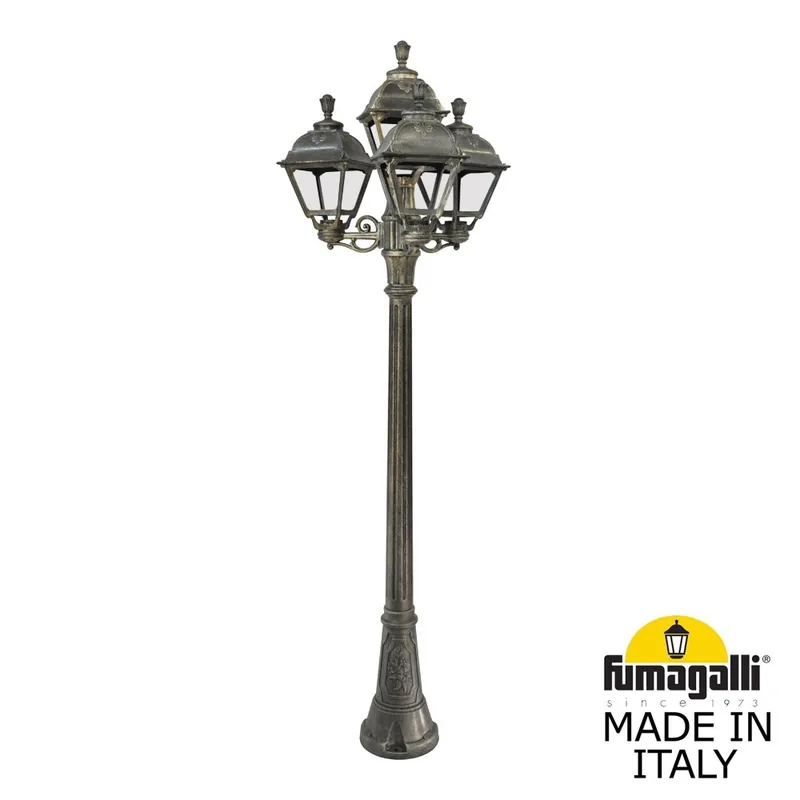 Садово-парковый фонарь FUMAGALLI ARTU BISSO/CEFA 3+1 U23.158.S31.BXE27 — уличный светильник Fumagalli
