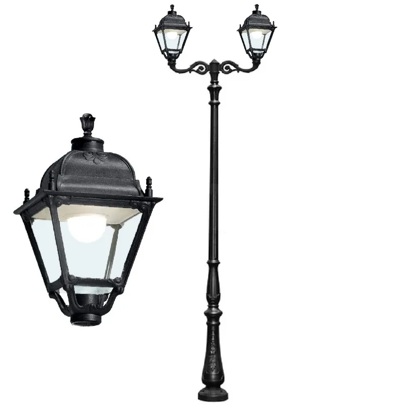 Парковый фонарь FUMAGALLI HOREB ADAM/SIMON 2L U33.208.M20.AXH27 — уличный светильник Fumagalli