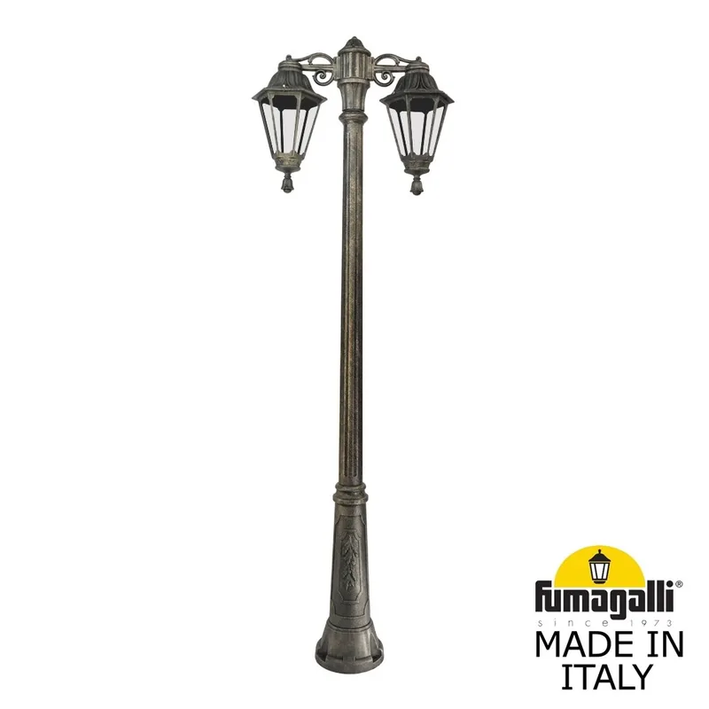 Садово-парковый фонарь FUMAGALLI RICU BISSO/RUT 2L DN E26.157.S20.BXE27DN — уличный светильник Fumagalli