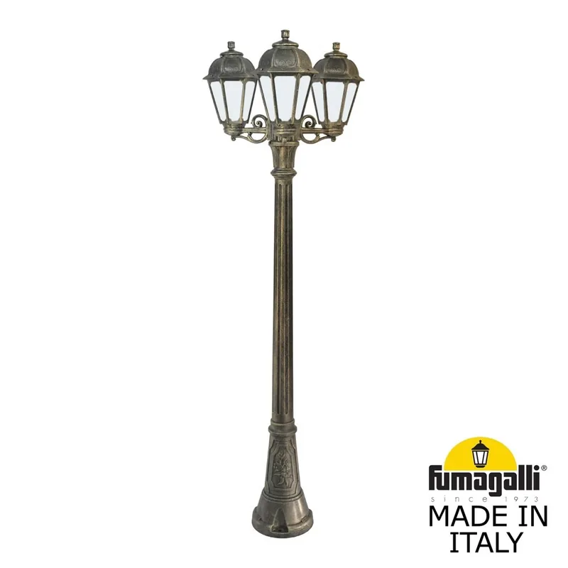 Садово-парковый фонарь FUMAGALLI ARTU BISSO/SABA 3L K22.158.S30.BYE27 — уличный светильник Fumagalli