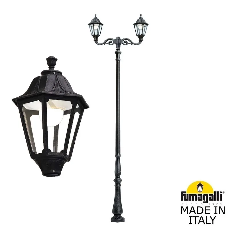 Парковый фонарь FUMAGALLI HOREB ADAM/NOEMI 2L E35.208.M20.AXH27 — уличный светильник Fumagalli