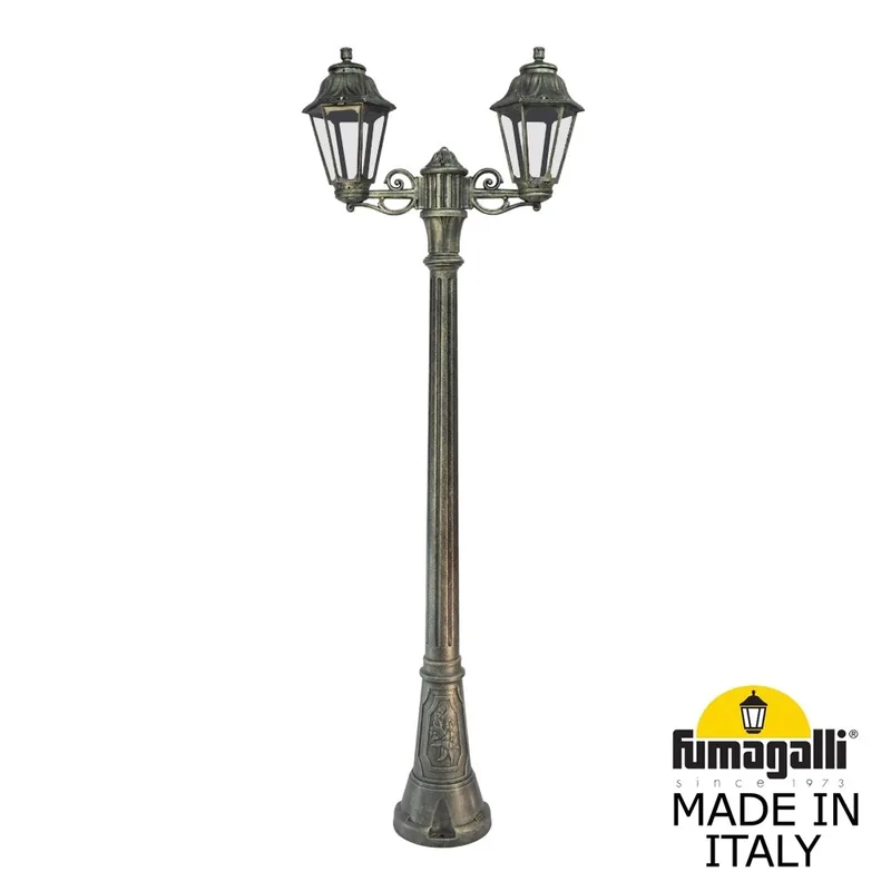 Садово-парковый фонарь FUMAGALLI ARTU BISSO/ANNA 2L E22.158.S20.BXE27 — уличный светильник Fumagalli