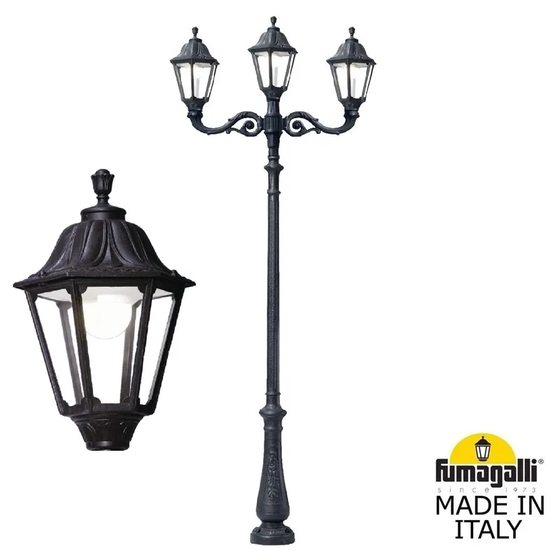 Парковый фонарь FUMAGALLI NEBO ADAM/NOEMI 2L+1  E35.202.M21.AXH27 — уличный светильник Fumagalli