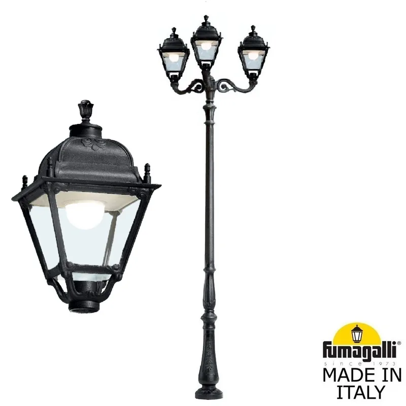 Парковый фонарь FUMAGALLI TABOR ADAM/SIMON 2L  U33.205.M30.AXH27 — уличный светильник Fumagalli