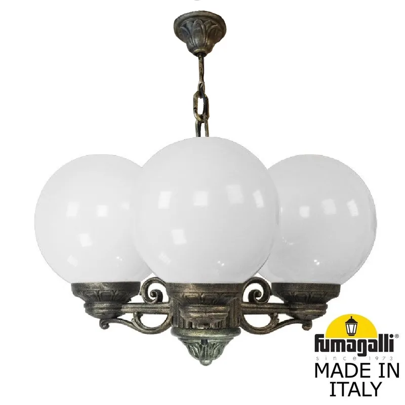 Подвесной уличный светильник FUMAGALLI SICHEM/G250 3L. G25.120.S30.BYE27 — уличный светильник Fumagalli