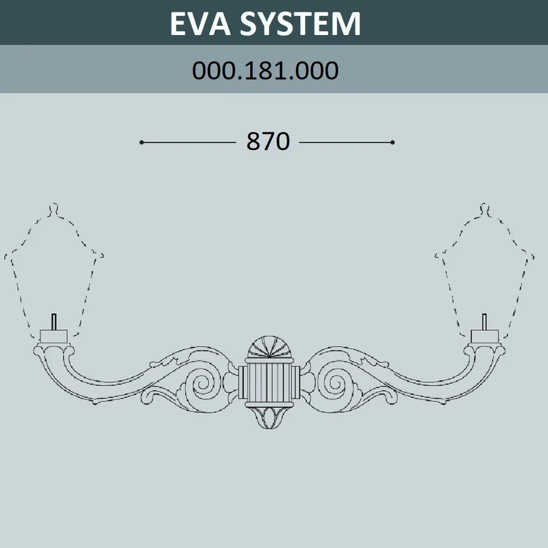Консоль для паркового фонаря FUMAGALLI EVA SYS  000.181.000.A0 — уличный светильник Fumagalli