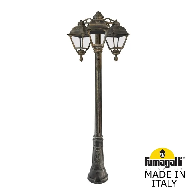 Садово-парковый фонарь FUMAGALLI GIGI BISSO/CEFA 3L DN U23.156.S30.BXE27 DN — уличный светильник Fumagalli